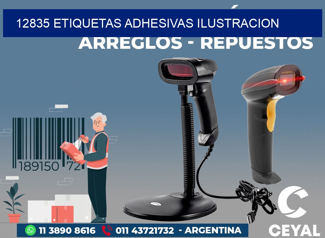 12835 ETIQUETAS ADHESIVAS ILUSTRACION