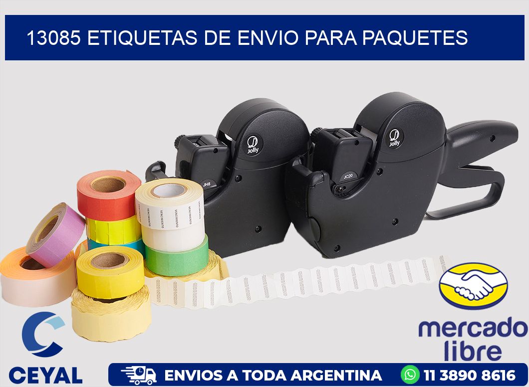 13085 ETIQUETAS DE ENVIO PARA PAQUETES
