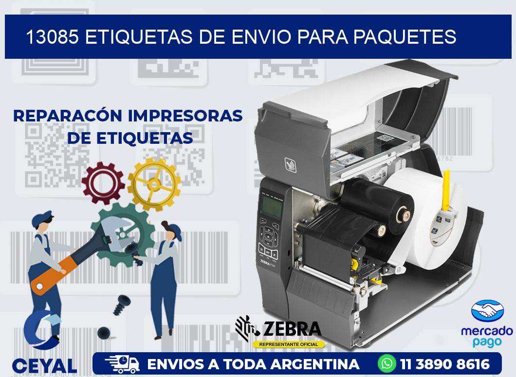 13085 ETIQUETAS DE ENVIO PARA PAQUETES