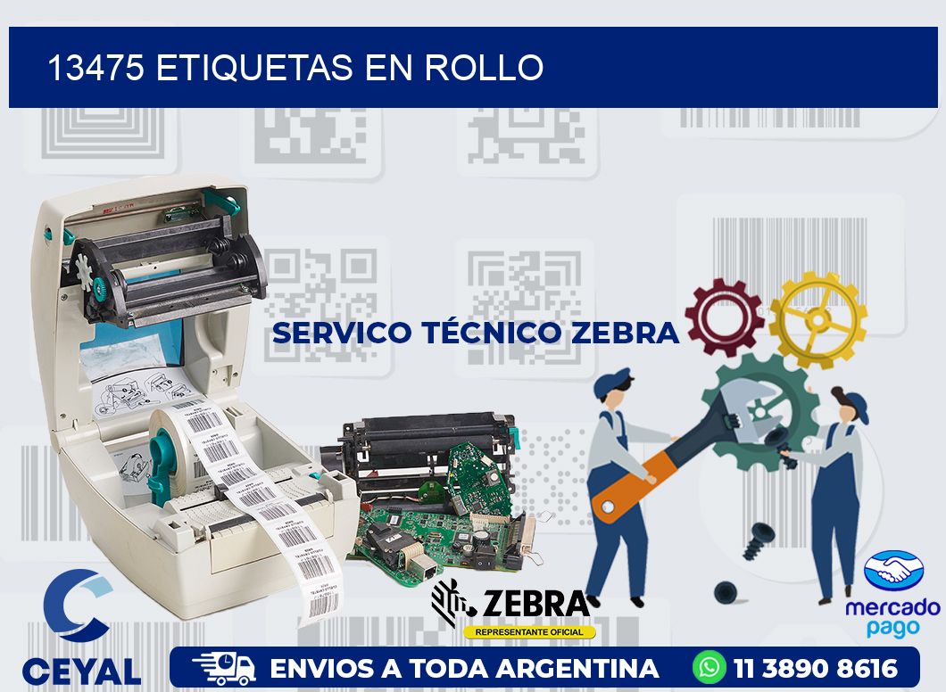 13475 ETIQUETAS EN ROLLO