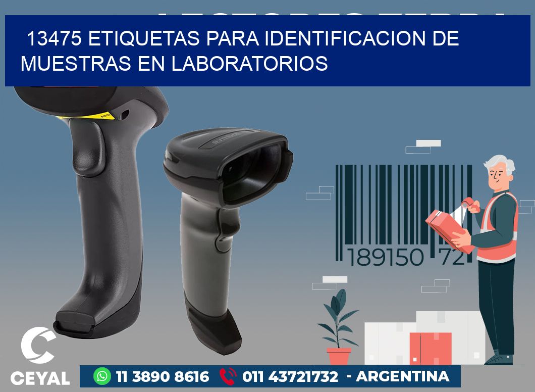 13475 ETIQUETAS PARA IDENTIFICACION DE MUESTRAS EN LABORATORIOS