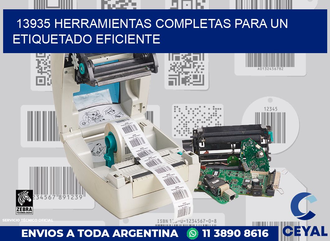 13935 HERRAMIENTAS COMPLETAS PARA UN ETIQUETADO EFICIENTE
