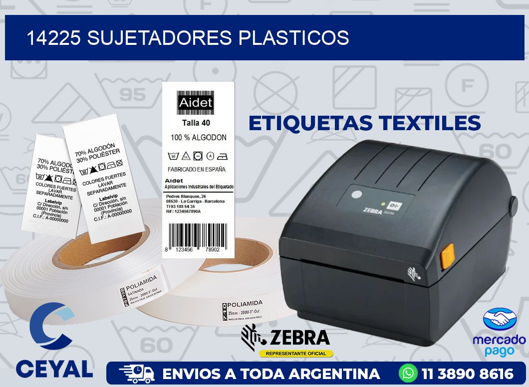 14225 SUJETADORES PLASTICOS