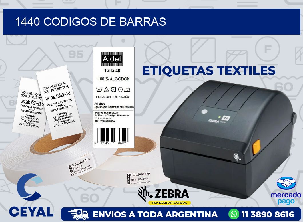 1440 CODIGOS DE BARRAS
