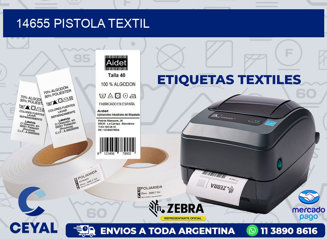 14655 PISTOLA TEXTIL