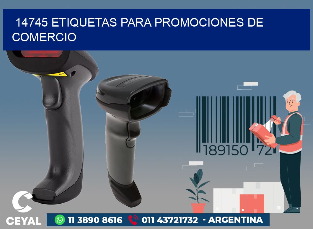 14745 ETIQUETAS PARA PROMOCIONES DE COMERCIO