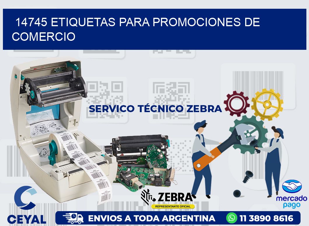 14745 ETIQUETAS PARA PROMOCIONES DE COMERCIO