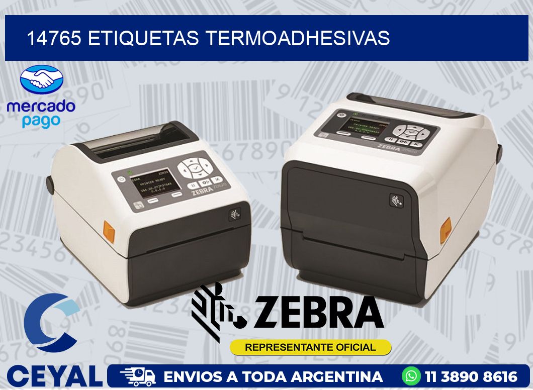 14765 ETIQUETAS TERMOADHESIVAS