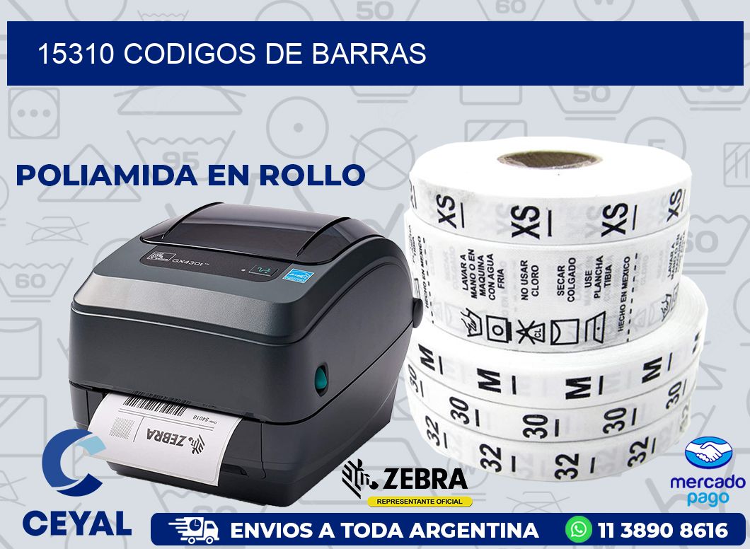 15310 CODIGOS DE BARRAS