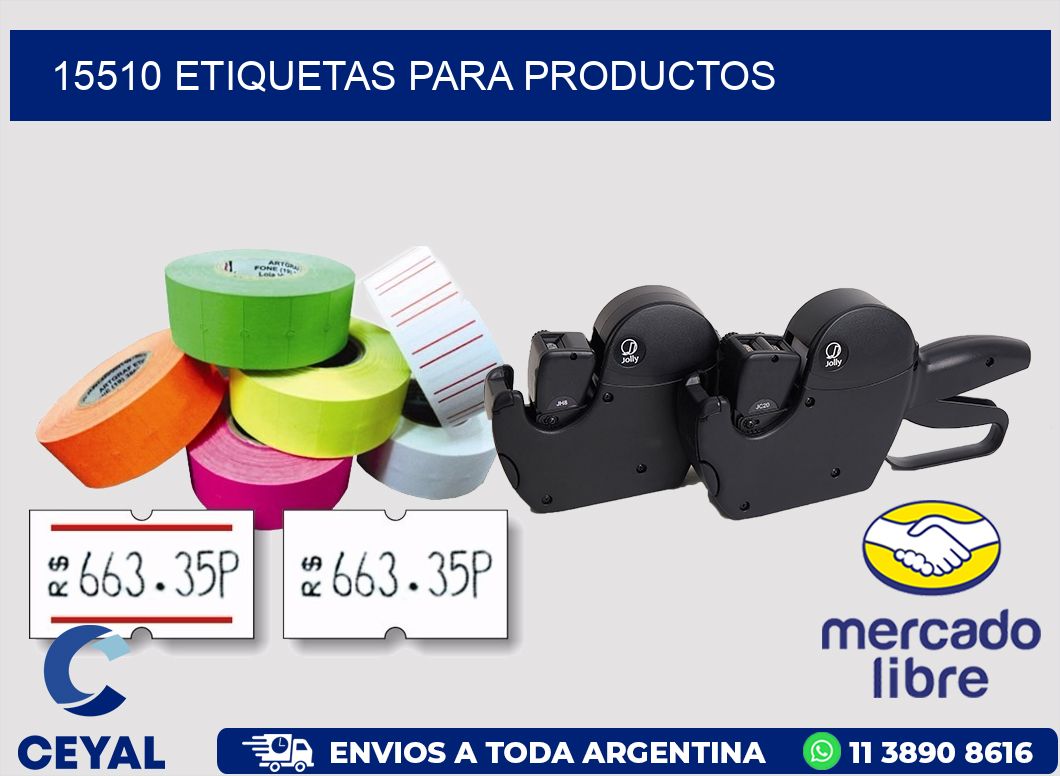 15510 ETIQUETAS PARA PRODUCTOS