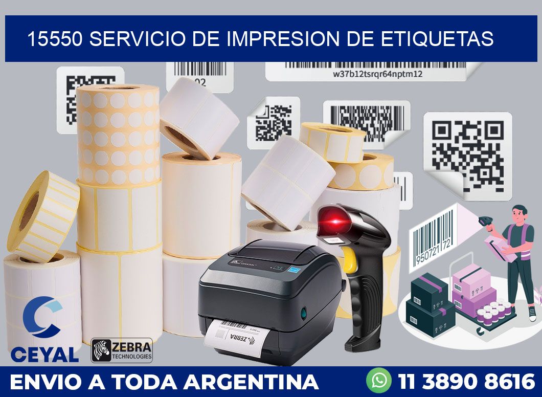 15550 SERVICIO DE IMPRESION DE ETIQUETAS