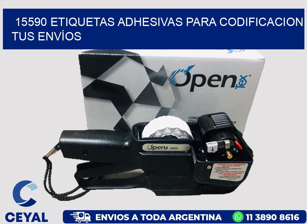 15590 ETIQUETAS ADHESIVAS PARA CODIFICACION TUS ENVÍOS