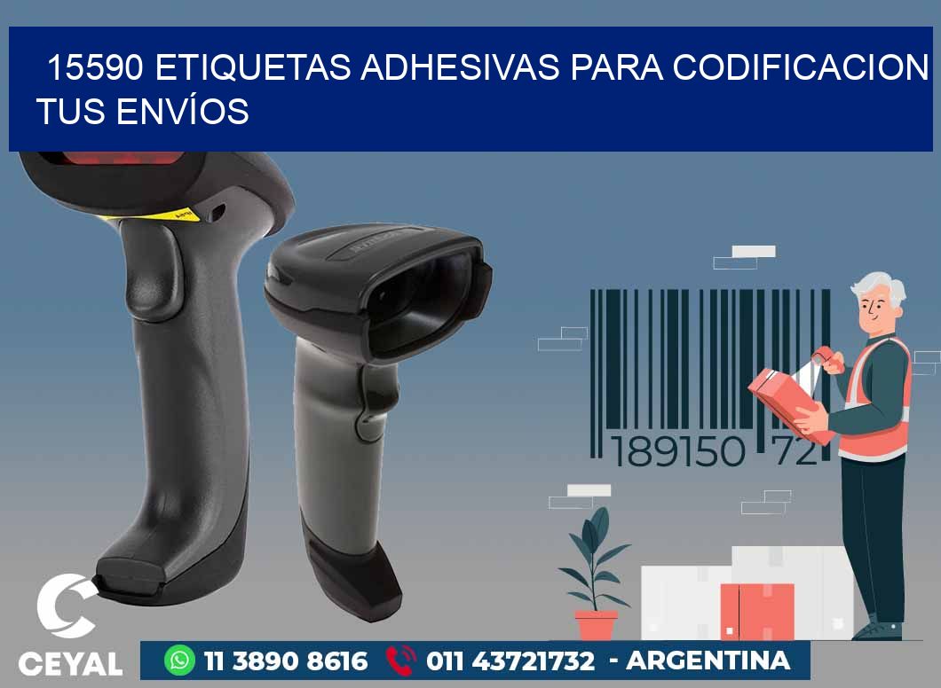 15590 ETIQUETAS ADHESIVAS PARA CODIFICACION TUS ENVÍOS