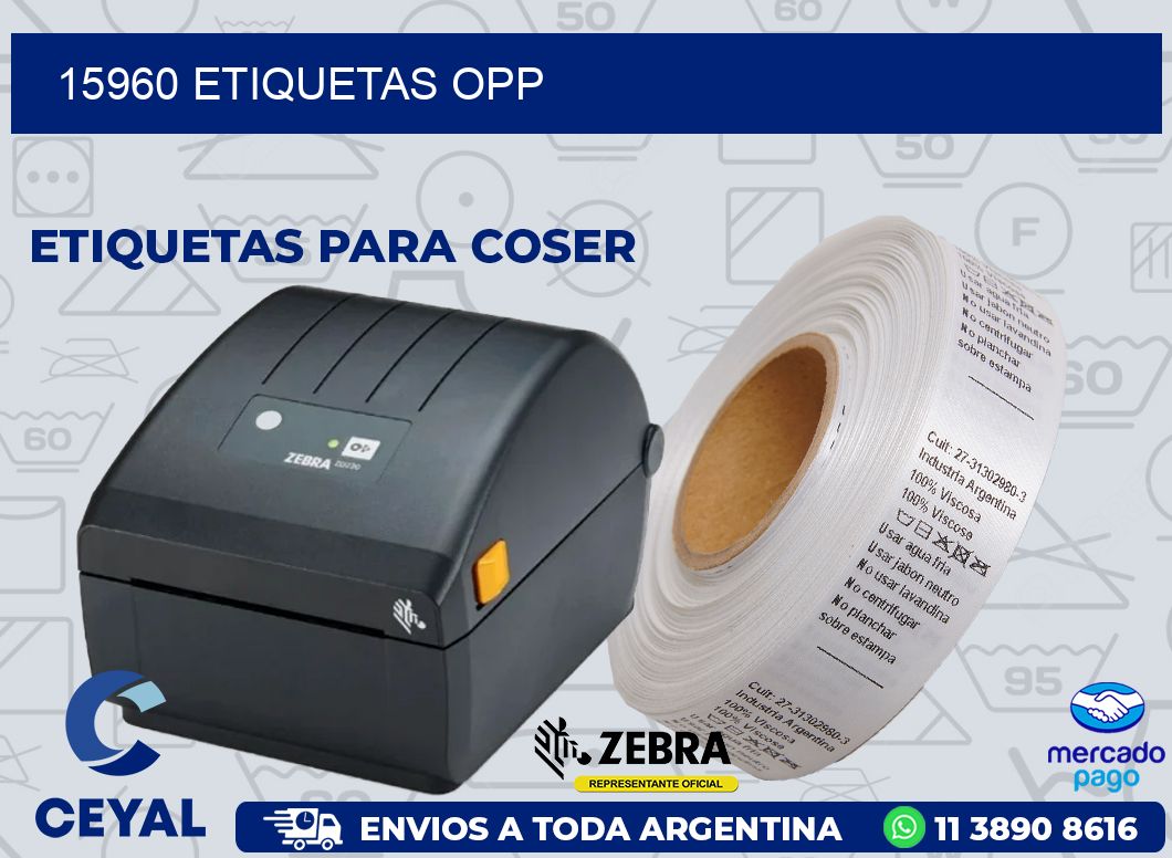 15960 ETIQUETAS OPP