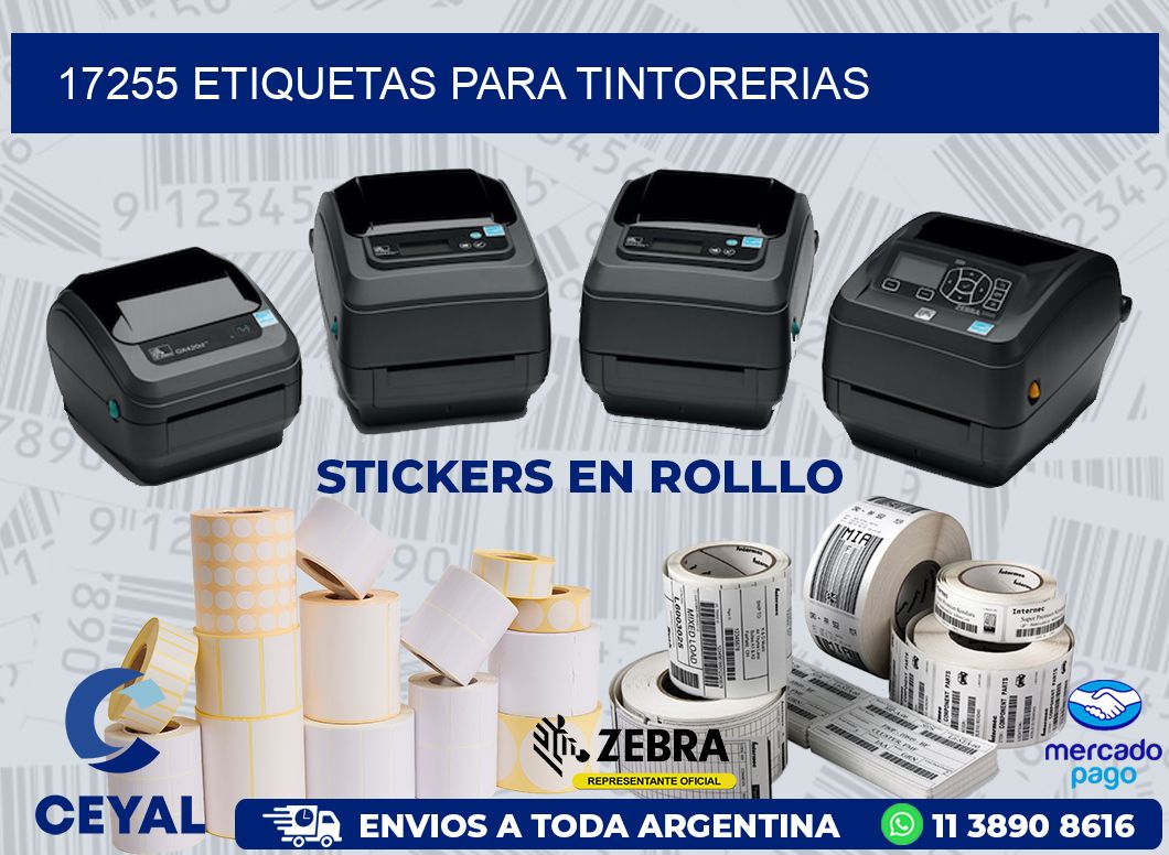 17255 ETIQUETAS PARA TINTORERIAS