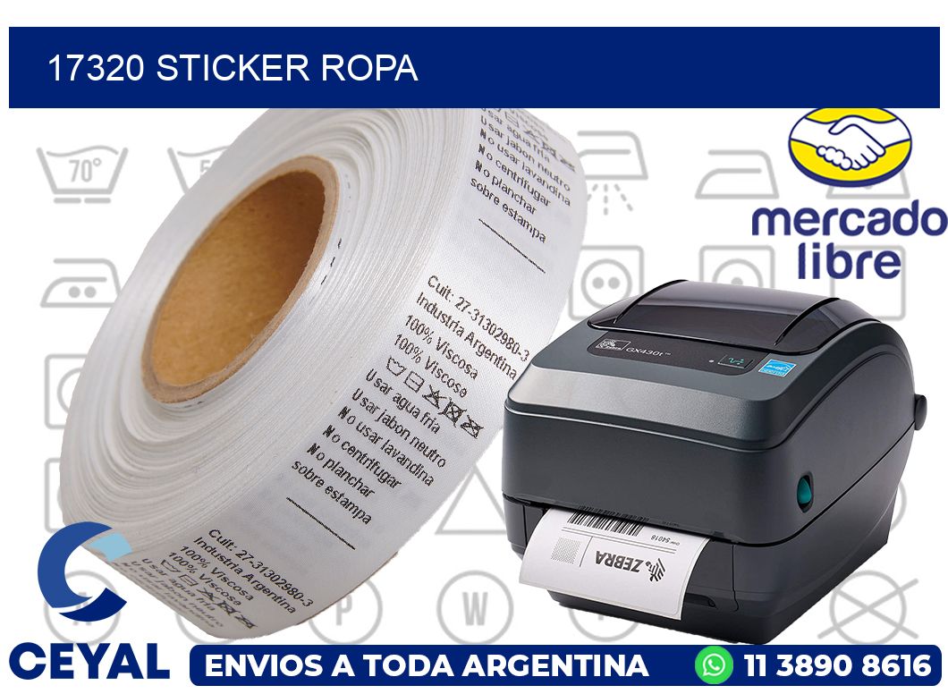 17320 STICKER ROPA