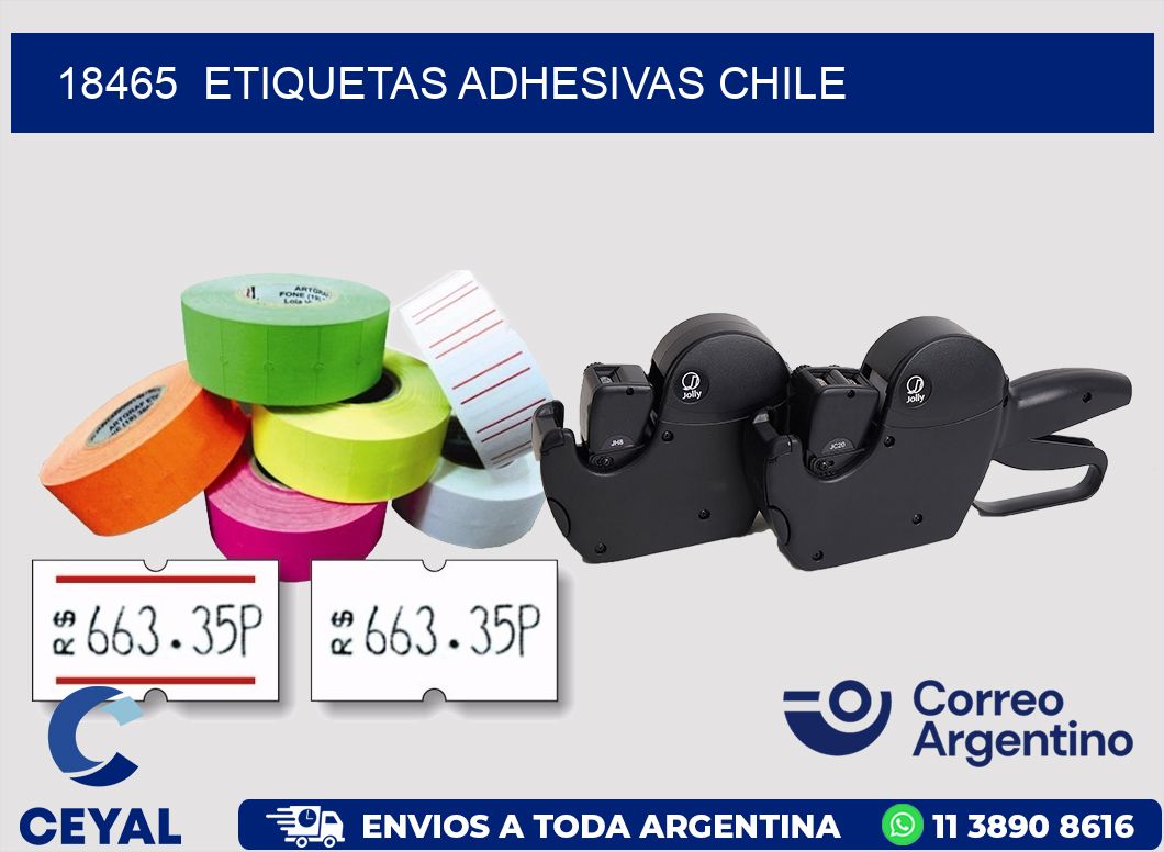18465  ETIQUETAS ADHESIVAS CHILE