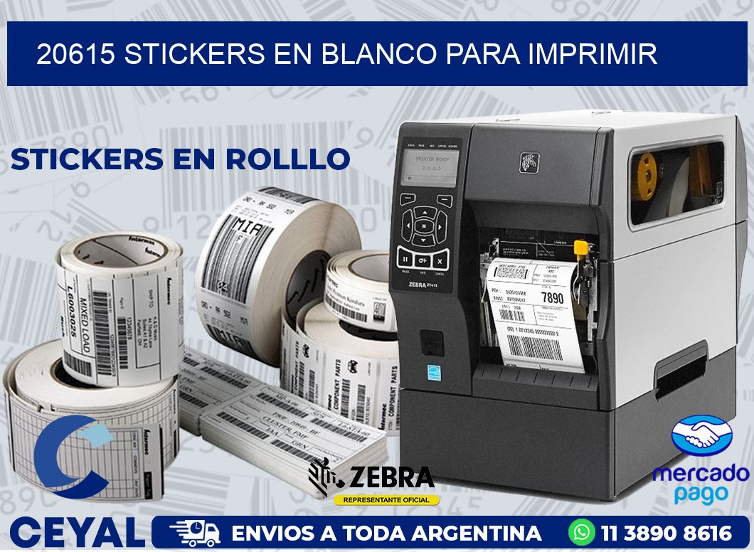 20615 STICKERS EN BLANCO PARA IMPRIMIR