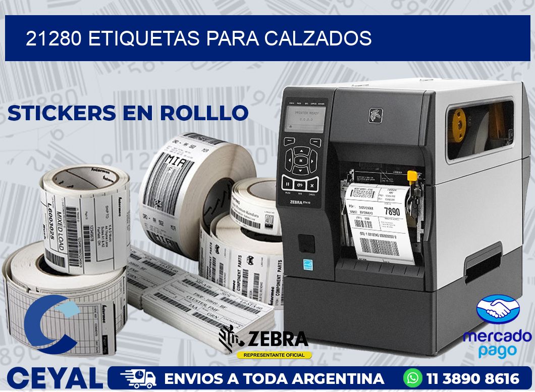 21280 ETIQUETAS PARA CALZADOS