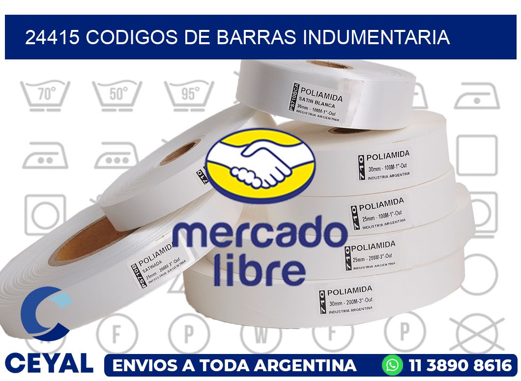 24415 CODIGOS DE BARRAS INDUMENTARIA