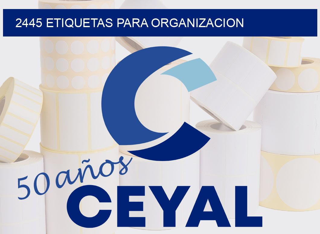 2445 ETIQUETAS PARA ORGANIZACION