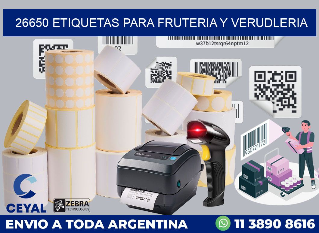 26650 ETIQUETAS PARA FRUTERIA Y VERUDLERIA