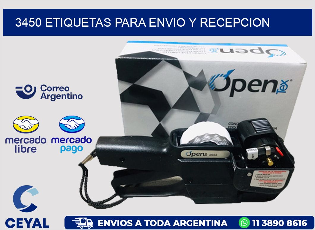 3450 ETIQUETAS PARA ENVIO Y RECEPCION