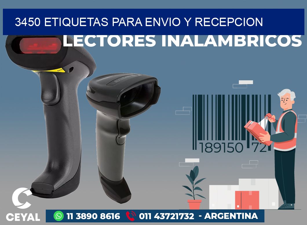 3450 ETIQUETAS PARA ENVIO Y RECEPCION