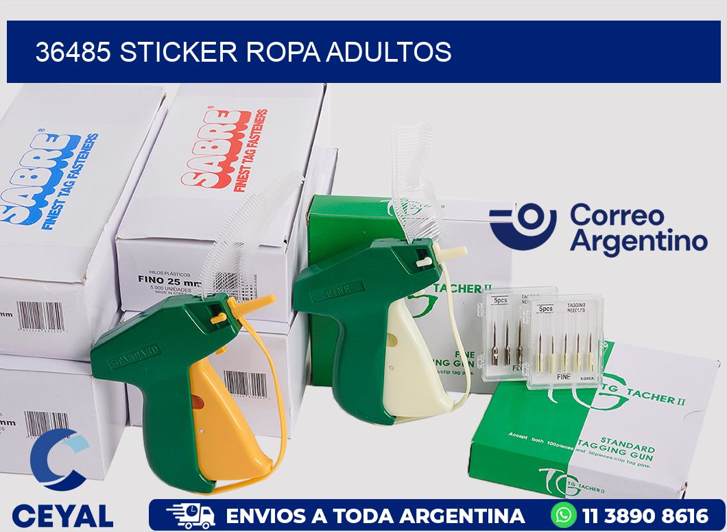 36485 STICKER ROPA ADULTOS