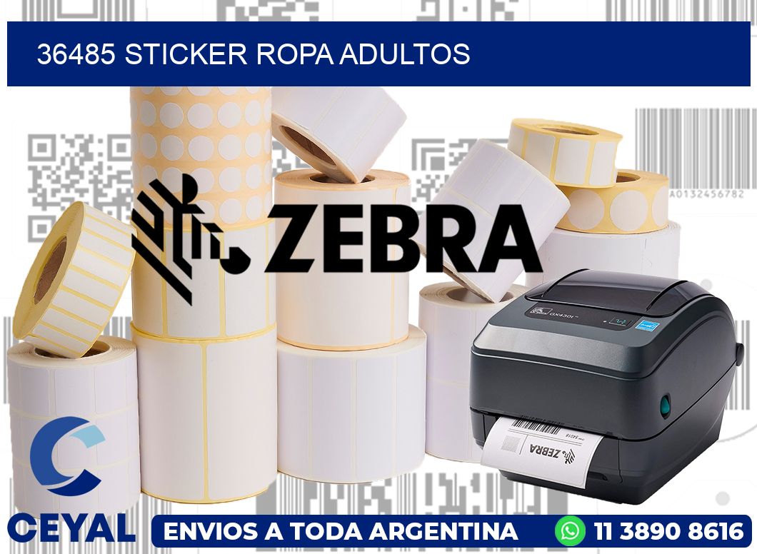36485 STICKER ROPA ADULTOS