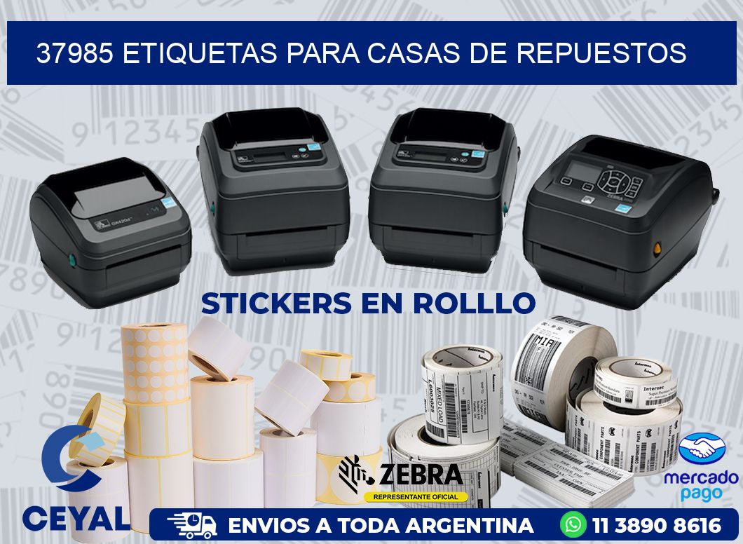 37985 ETIQUETAS PARA CASAS DE REPUESTOS