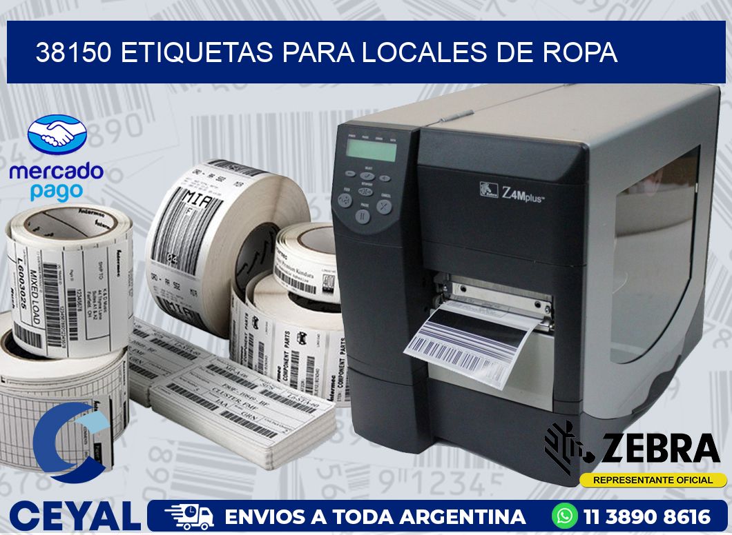 38150 ETIQUETAS PARA LOCALES DE ROPA