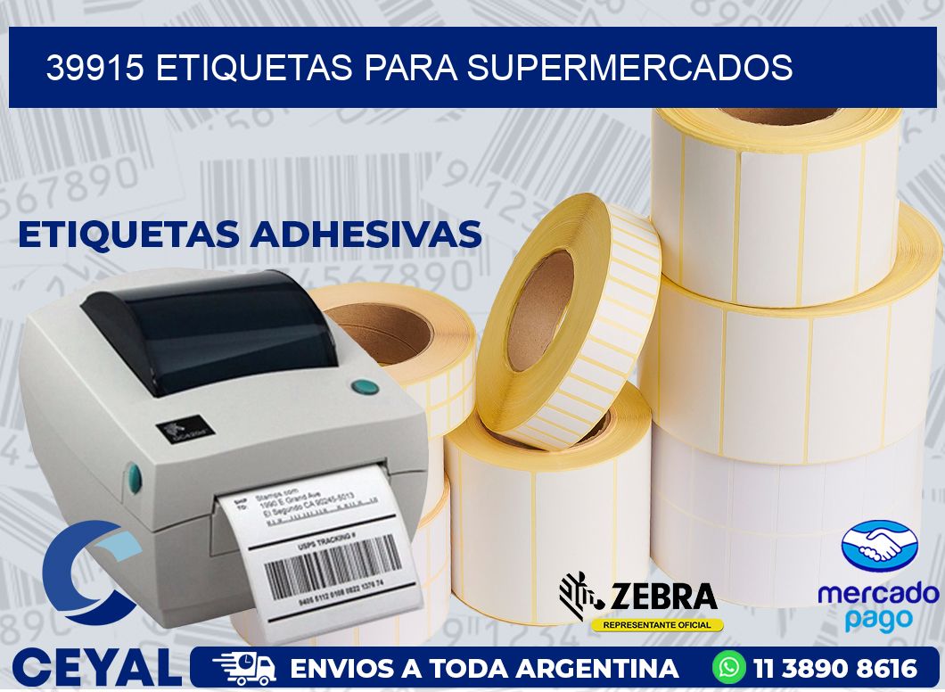 39915 ETIQUETAS PARA SUPERMERCADOS