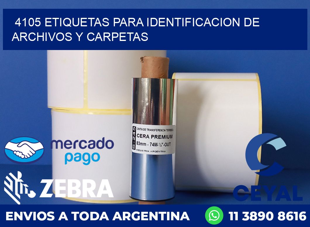 4105 ETIQUETAS PARA IDENTIFICACION DE ARCHIVOS Y CARPETAS