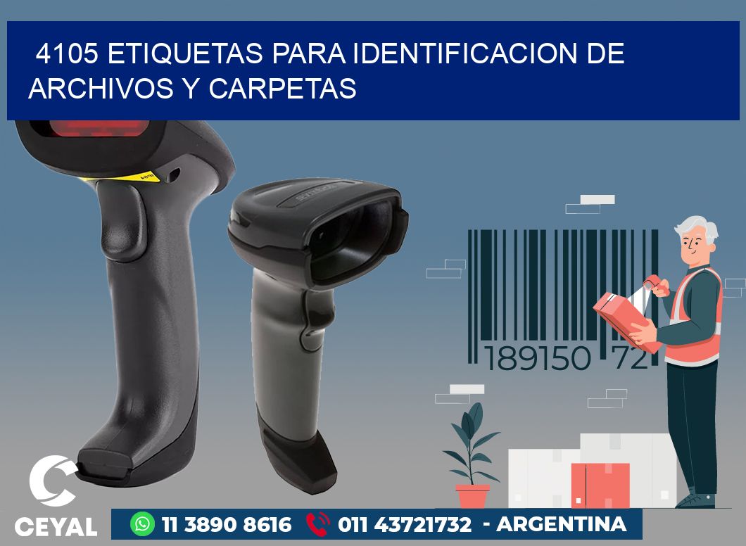 4105 ETIQUETAS PARA IDENTIFICACION DE ARCHIVOS Y CARPETAS