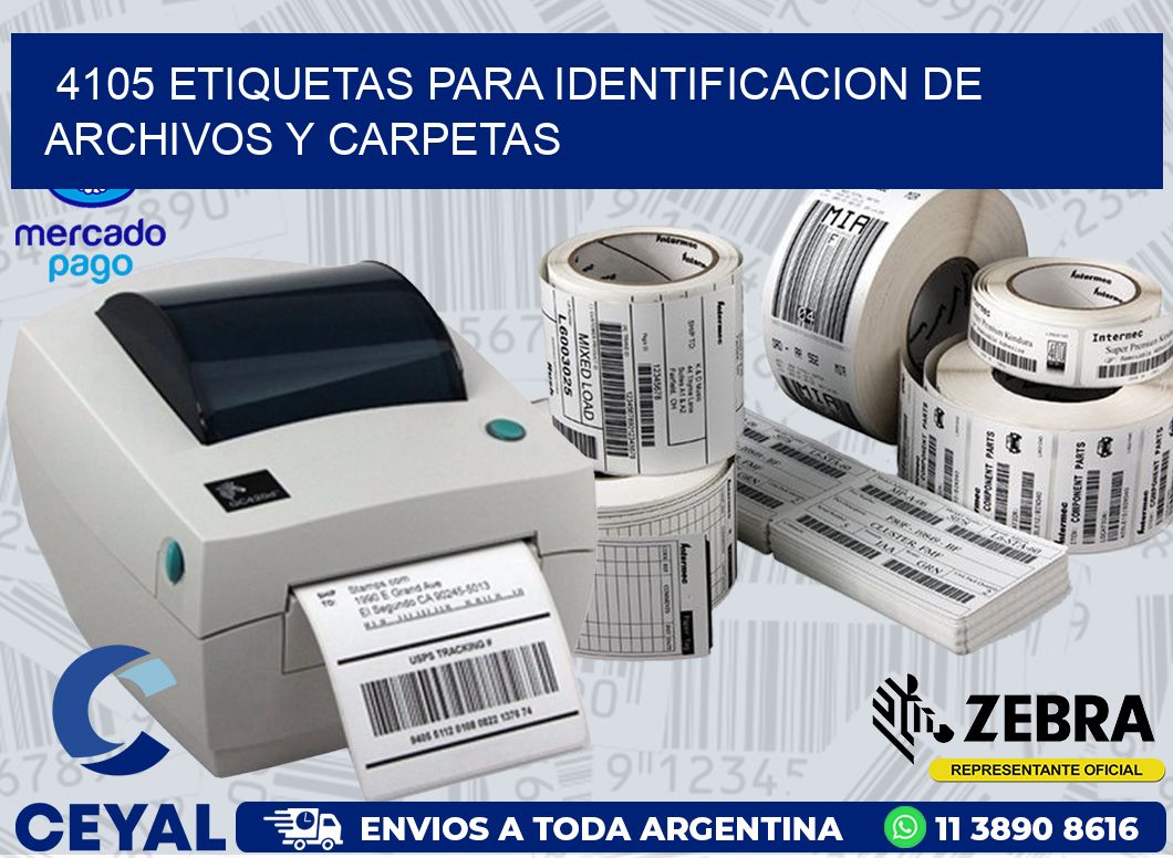 4105 ETIQUETAS PARA IDENTIFICACION DE ARCHIVOS Y CARPETAS