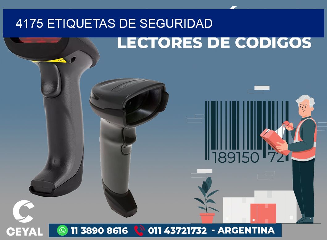 4175 ETIQUETAS DE SEGURIDAD