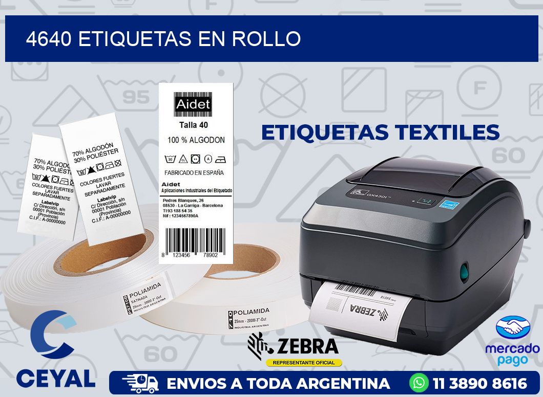 4640 ETIQUETAS EN ROLLO