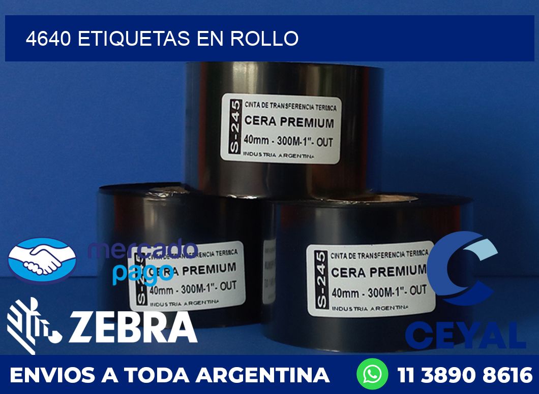4640 ETIQUETAS EN ROLLO