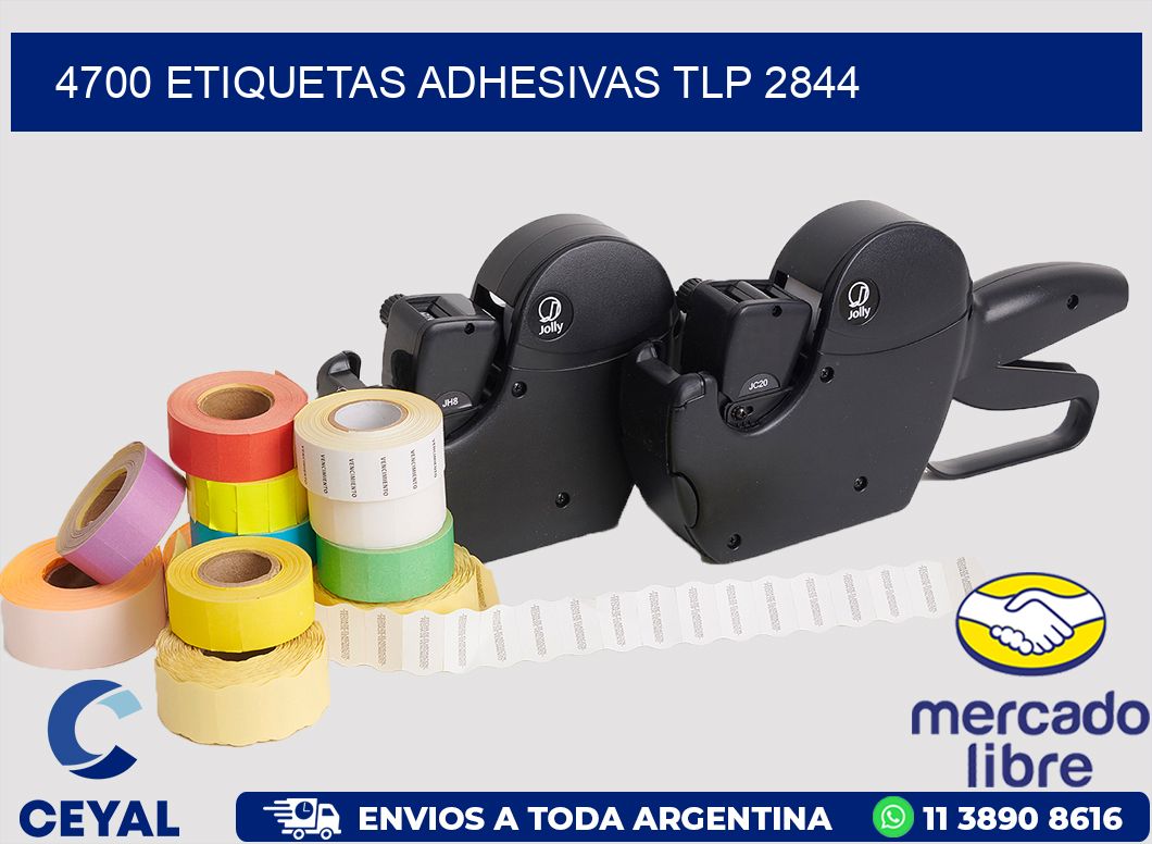 4700 ETIQUETAS ADHESIVAS TLP 2844