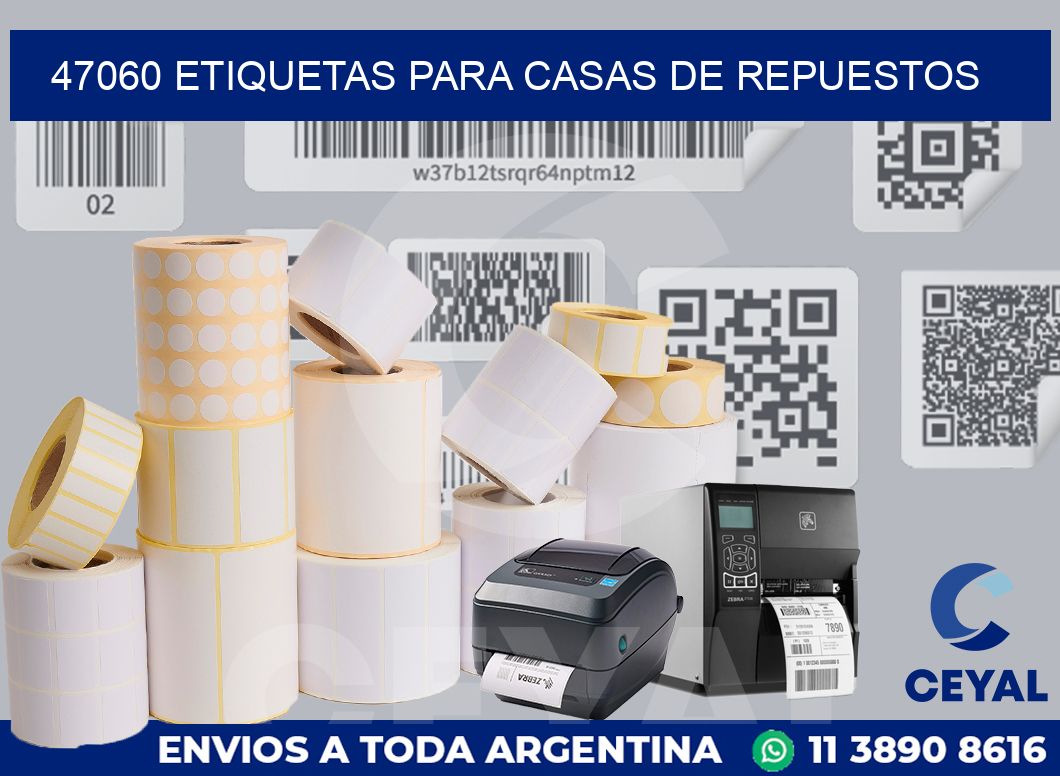 47060 ETIQUETAS PARA CASAS DE REPUESTOS
