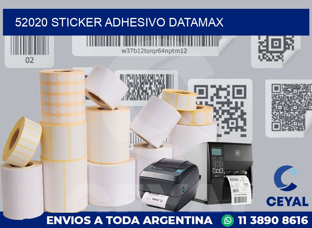 52020 STICKER ADHESIVO DATAMAX