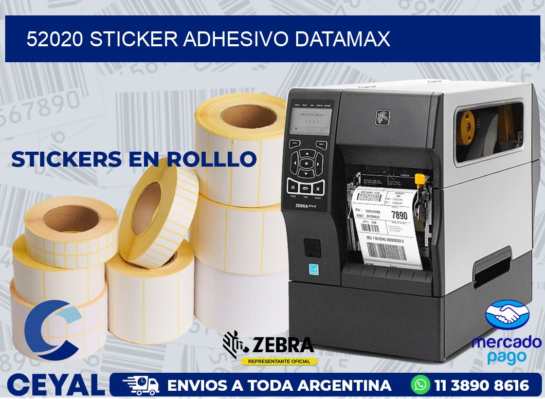 52020 STICKER ADHESIVO DATAMAX