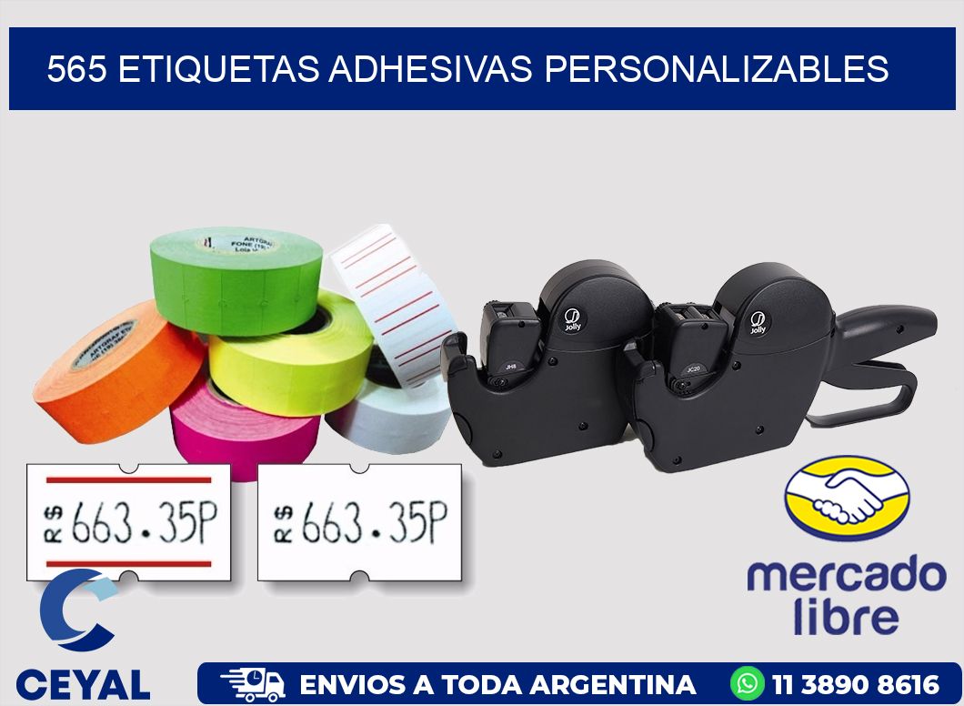 565 ETIQUETAS ADHESIVAS PERSONALIZABLES