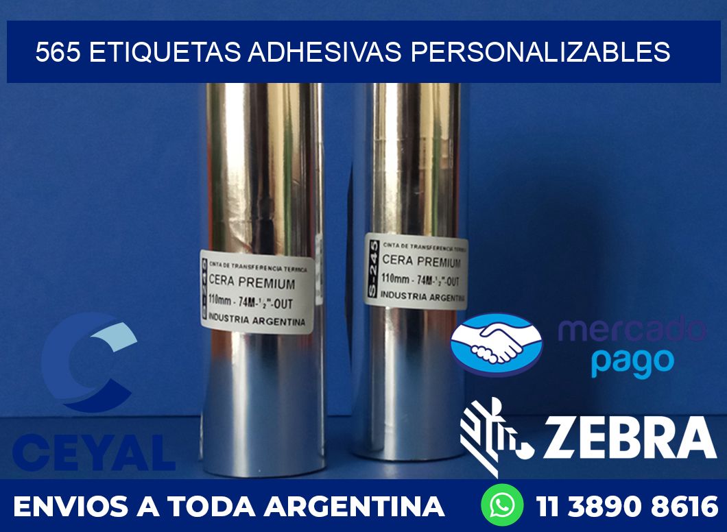 565 ETIQUETAS ADHESIVAS PERSONALIZABLES