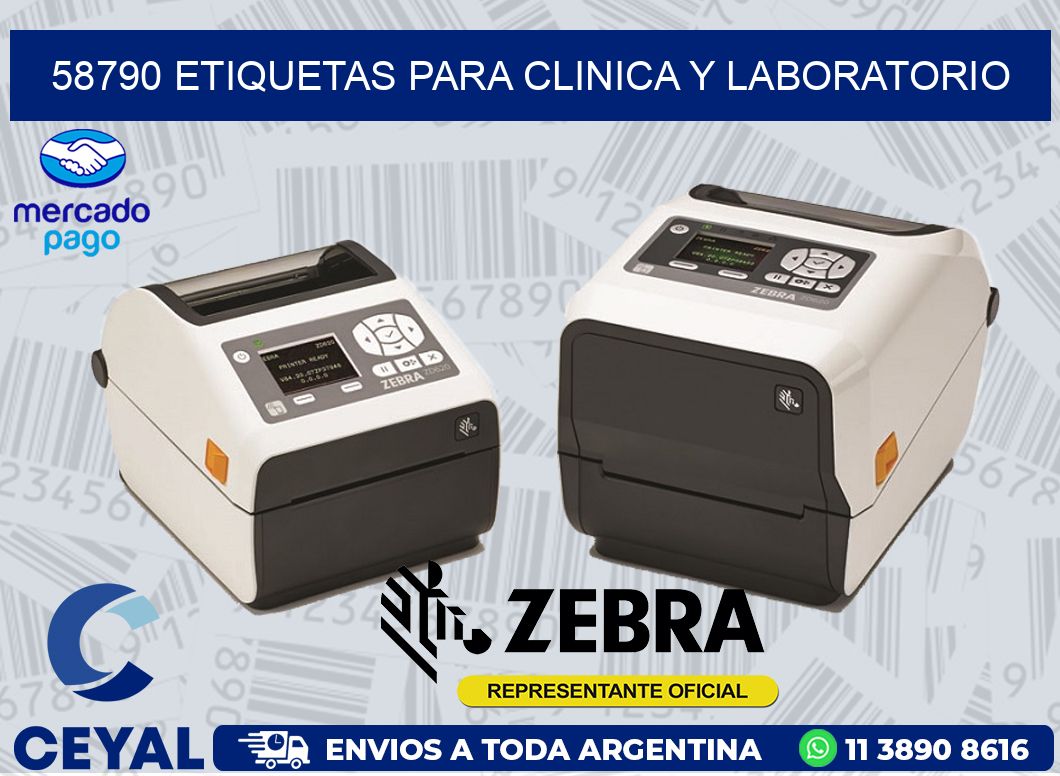 58790 ETIQUETAS PARA CLINICA Y LABORATORIO