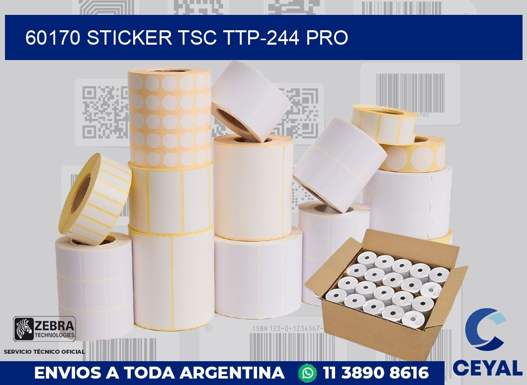 60170 STICKER TSC TTP-244 PRO