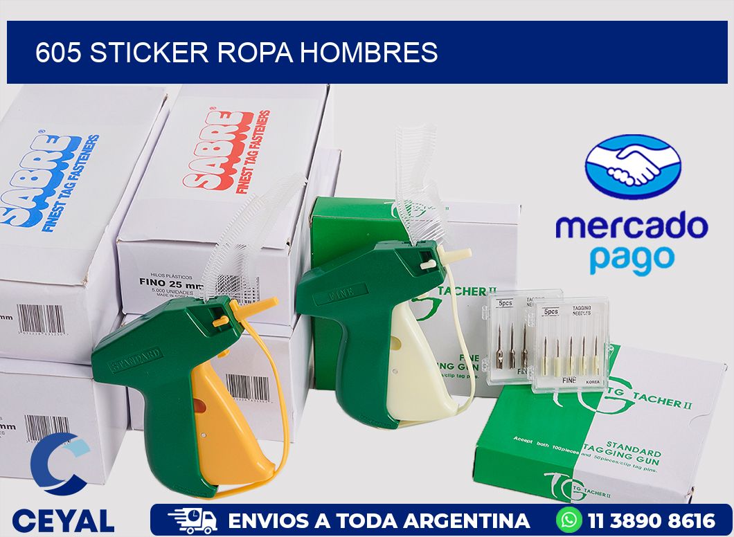 605 STICKER ROPA HOMBRES