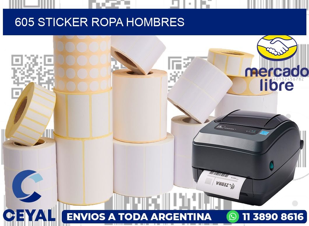 605 STICKER ROPA HOMBRES