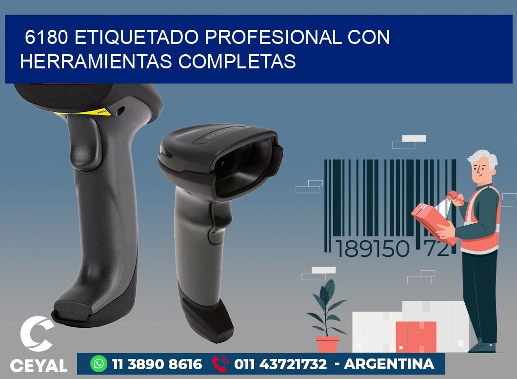 6180 ETIQUETADO PROFESIONAL CON HERRAMIENTAS COMPLETAS